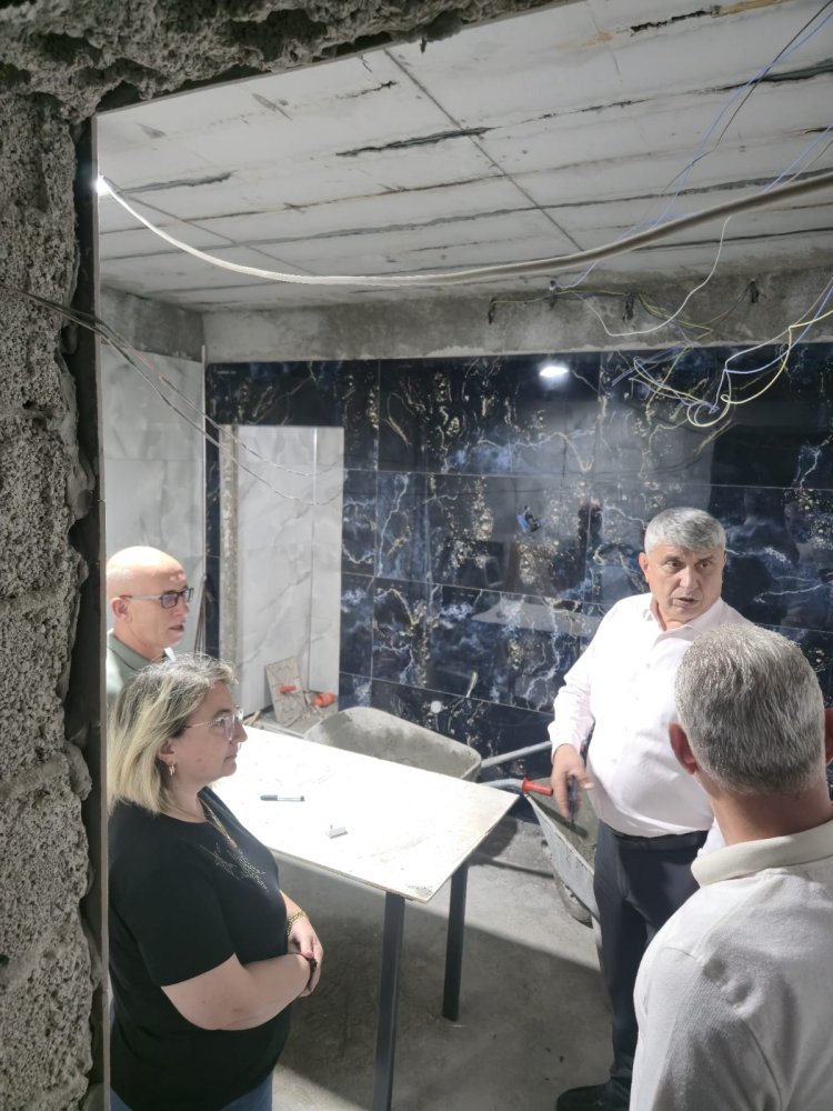 DÜĞÜN SALONU MESCİT VE TUVALETLERİNDE İNCELEMELERDE BULUNULDU