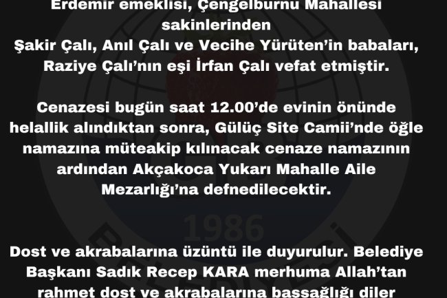 VEFAT VE BAŞSAĞLIĞI