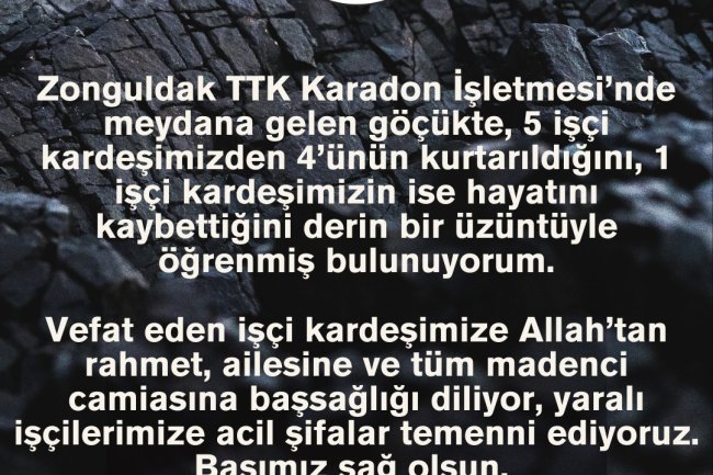 GEÇMİŞ OLSUN DİLEKLERİMİZLE & BAŞSAĞLIĞI