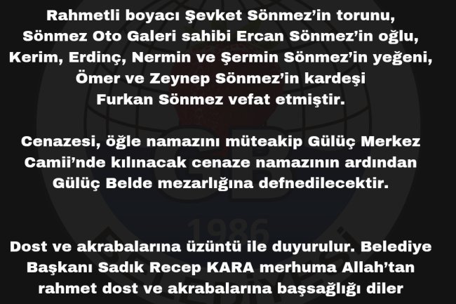 Vefat & Başsağlığı