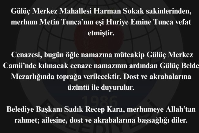 Vefat & Başsağlığı