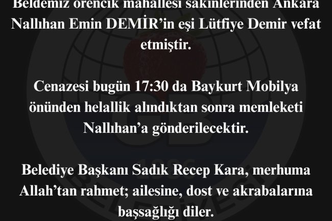 VEFAT & BAŞSAĞLIĞI