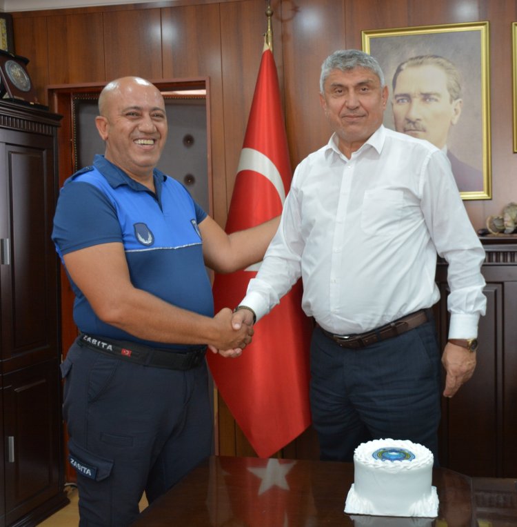 BELEDİYE BAŞKANIMIZ SADIK RECEP KARA ZABITA HAFTASINI KUTLADI...