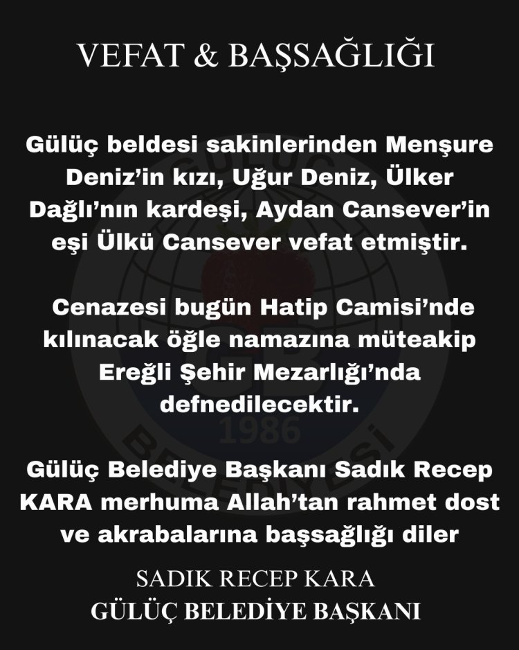 VEFAT & BAŞSAĞLIĞI
