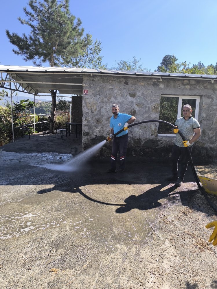 BELDEMİZ OKULLARINDA TEMİZLİK ÇALIŞMALARI TAMAMLANDI