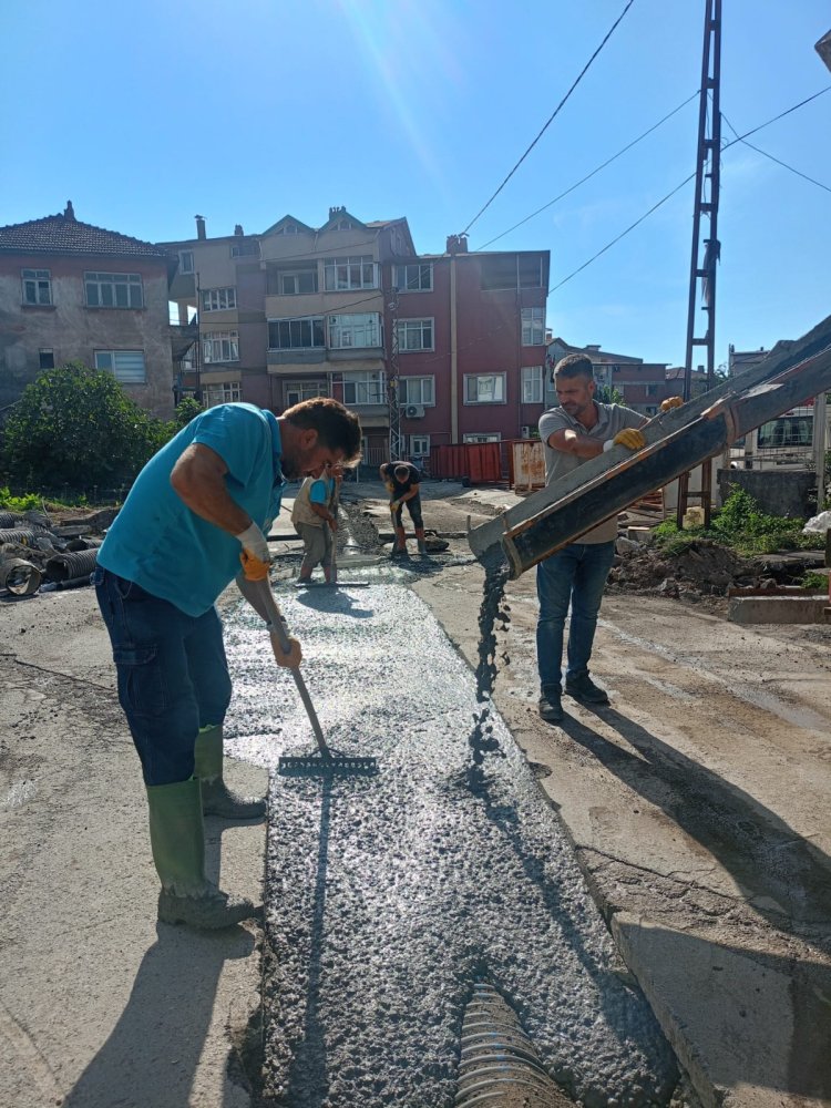 ÖRENCİK MAHALLESİNDE ALTYAPI SORUNU TARİH OLUYOR! 