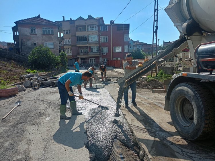 ÖRENCİK MAHALLESİNDE ALTYAPI SORUNU TARİH OLUYOR! 