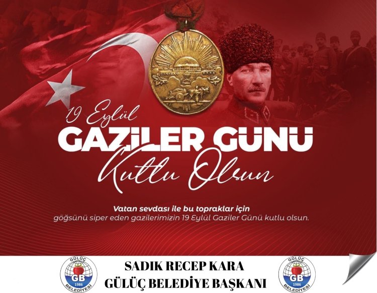 19 EYLÜL GAZİLER GÜNÜ KUTLU OLSUN