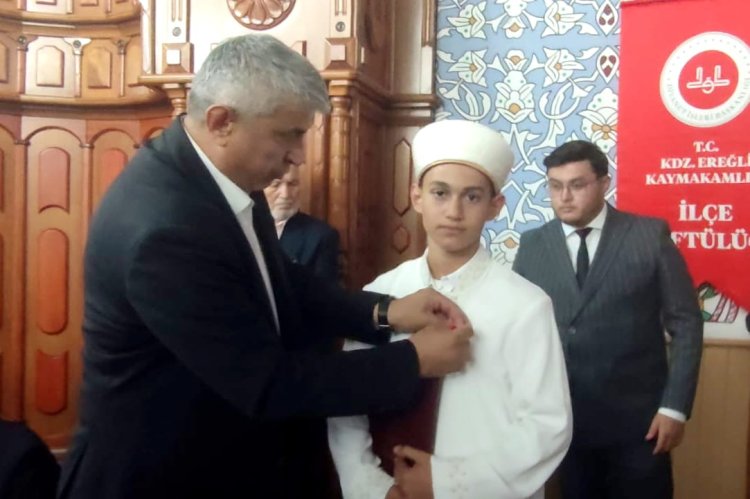Kdz. Ereğli Mustafa Çınar Kur'an Kursu Hafızları İçin İcazet Programı Düzenlendi