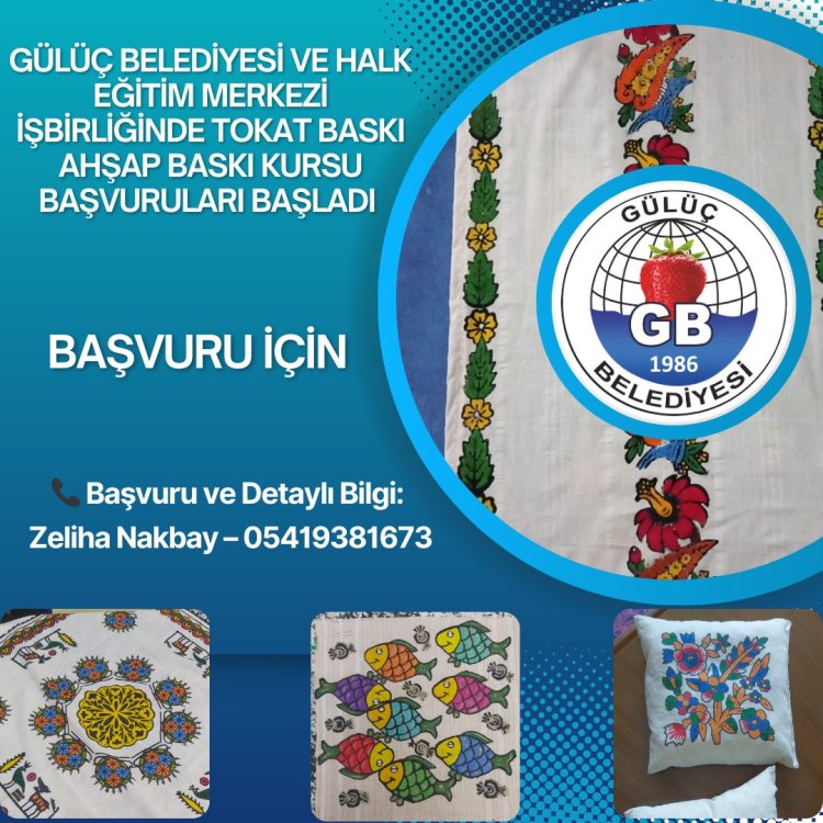 TOKAT BASKI AHŞAP BASKI KURSU GÜLÜÇ’TE BAŞLIYOR! 