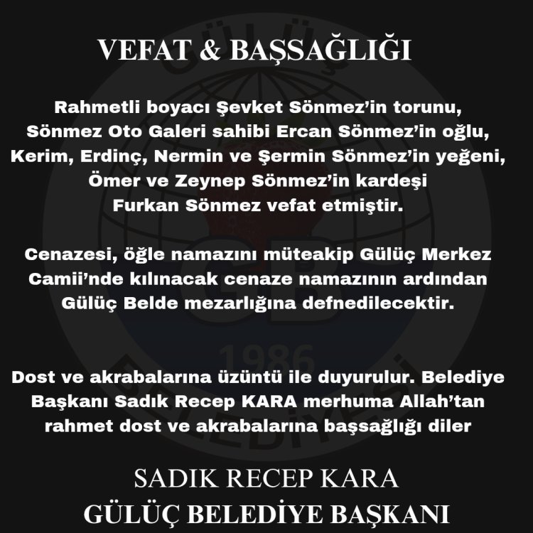Vefat & Başsağlığı