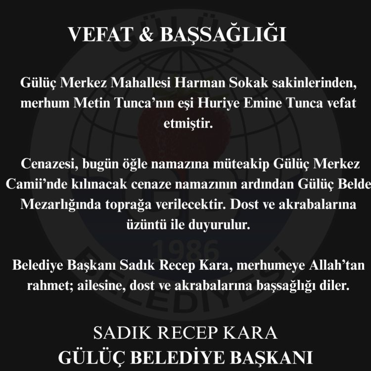 Vefat & Başsağlığı