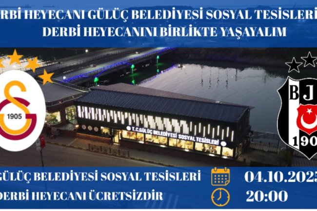 DERBİ HEYECANI GÜLÜÇ BELEDİYESİ SOSYAL TESİSLERİNDE