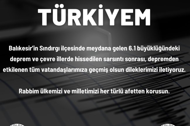 GEÇMİŞ OLSUN BALIKESİR...