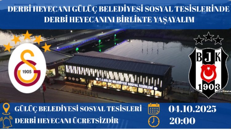 DERBİ HEYECANI GÜLÜÇ BELEDİYESİ SOSYAL TESİSLERİNDE