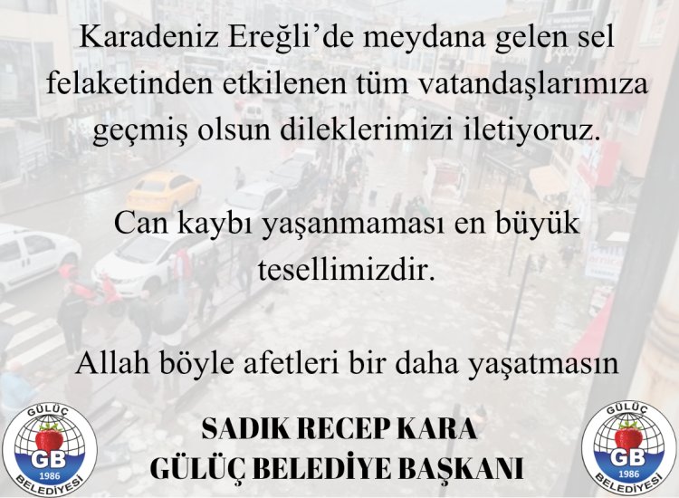 GEÇMİŞ OLSUN DİLEKLERİMİZİ İLETİYORUZ