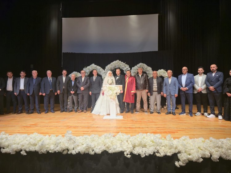 GENÇ ÇİFTİMİZE BİR ÖMÜR BOYU MUTLULUKLAR DİLERİZ