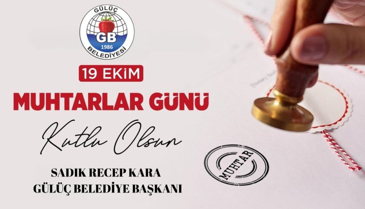 19 EKİM MUHTARLAR GÜNÜ KUTLU OLSUN...