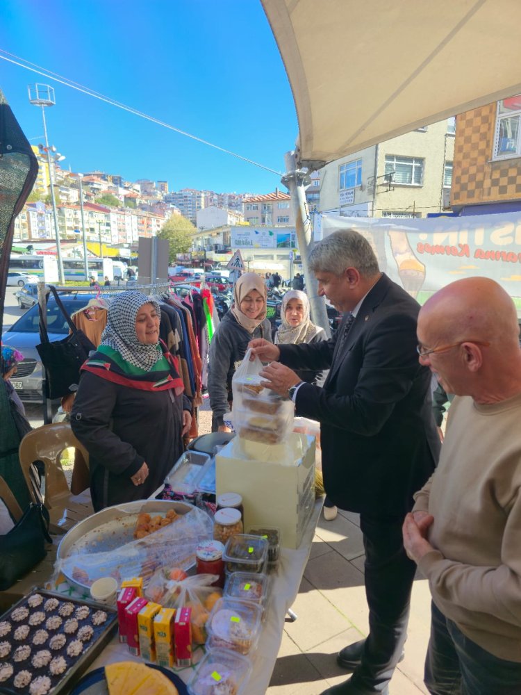GAZZE'YE DESTEK KERMESİNE KATILIM SAĞLADIK...