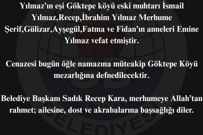 VEFAT & BAŞSAĞLIĞI