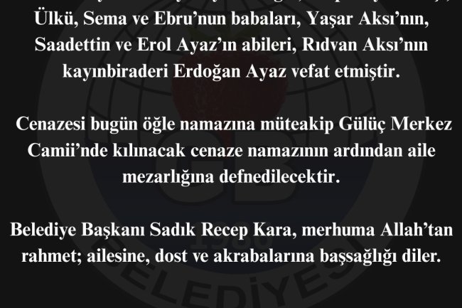 VEFAT & BAŞSAĞLIĞI