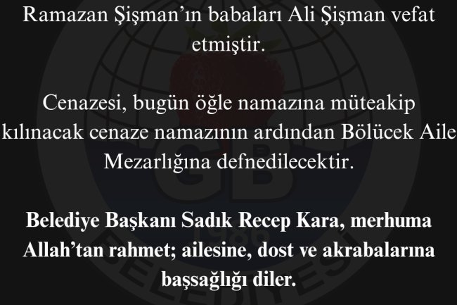 Vefat & Başsağlığı