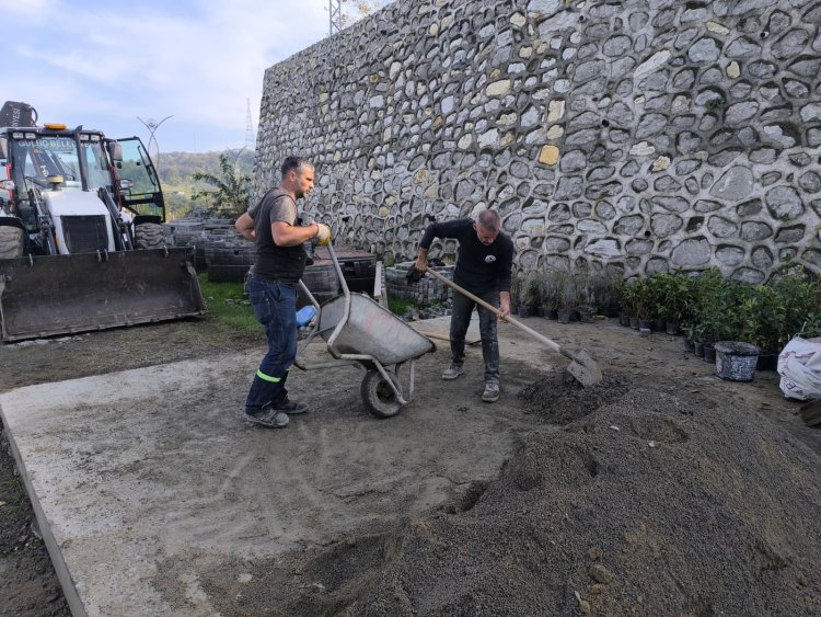 GÜLÜÇ BELEDİYESİ MİLLET BAHÇESİNDE ÇALIŞMALAR TÜM HIZIYLA DEVAM EDİYOR 
