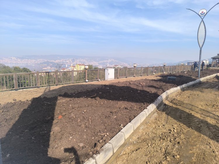 GÜLÜÇ BELEDİYESİ MİLLET BAHÇESİNDE ÇALIŞMALAR TÜM HIZIYLA DEVAM EDİYOR 