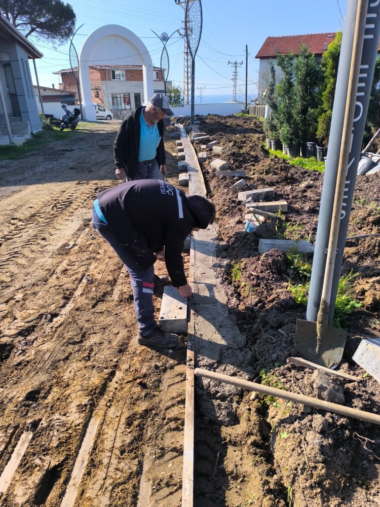 GÜLÜÇ BELEDİYESİ MİLLET BAHÇESİNDE ÇALIŞMALAR TÜM HIZIYLA DEVAM EDİYOR 