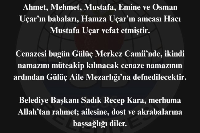 Vefat & Başsağlığı