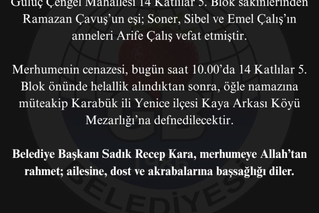 Vefat & Başsağlığı