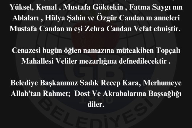 Vefat & Başsağlığı