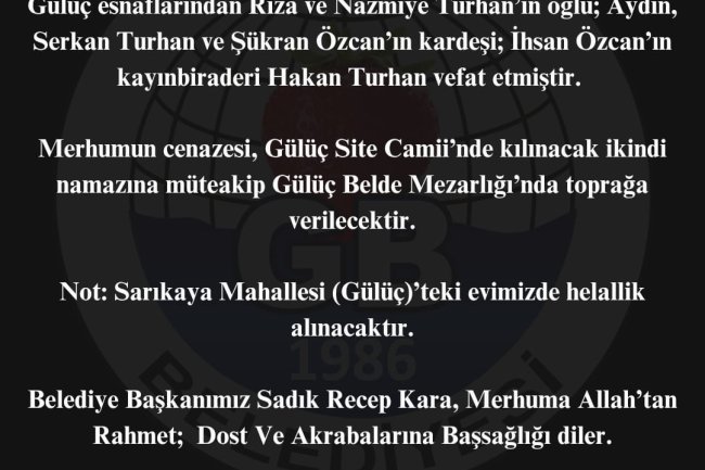 Vefat & Başsağlığı