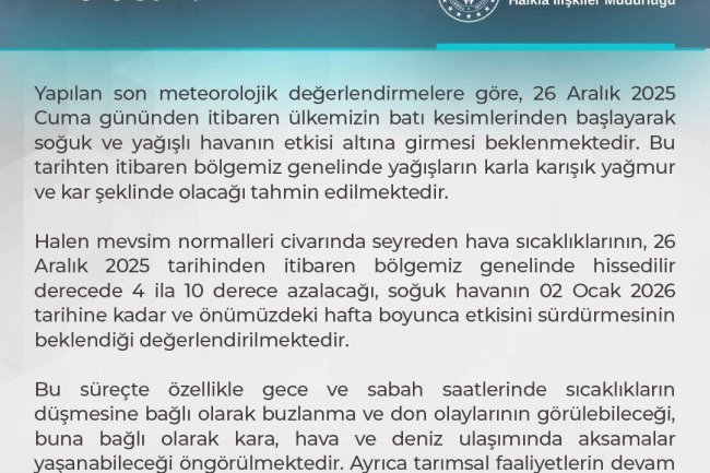 Meteorolojik Değerlendirme 