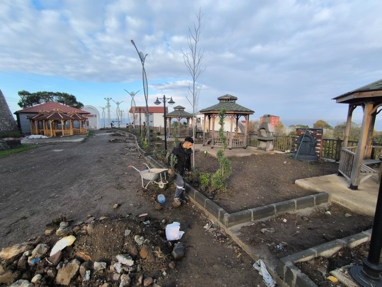 Gülüç Belediyesi Millet Bahçemizde çiçeklendirme ve peyzaj çalışmalarımız aralıksız devam ediyor.