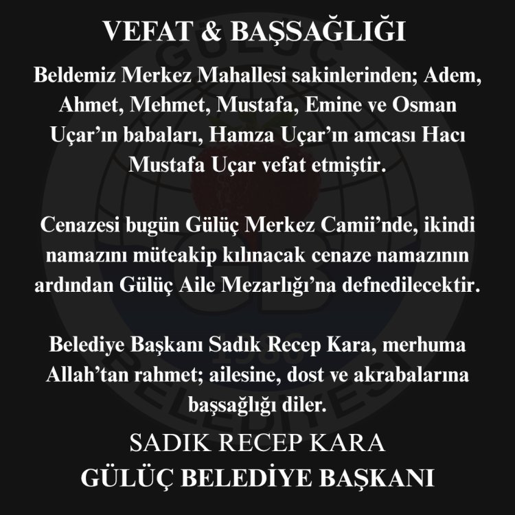 Vefat & Başsağlığı