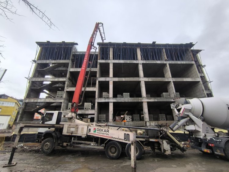 Gülüç Vesile Dikmen İlköğretim Okulu İnşaatı Son Hız Devam Ediyor!