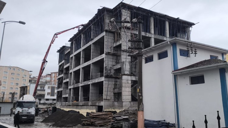 Gülüç Vesile Dikmen İlköğretim Okulu İnşaatı Son Hız Devam Ediyor!