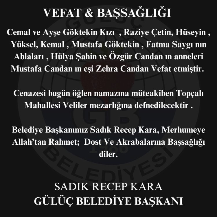 Vefat & Başsağlığı