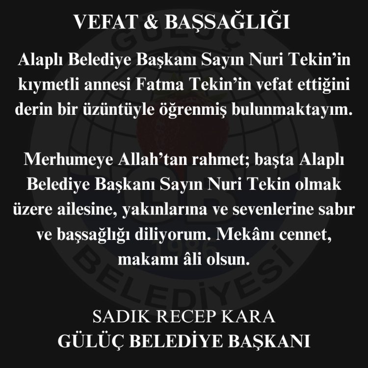 Vefat & Başsağlığı