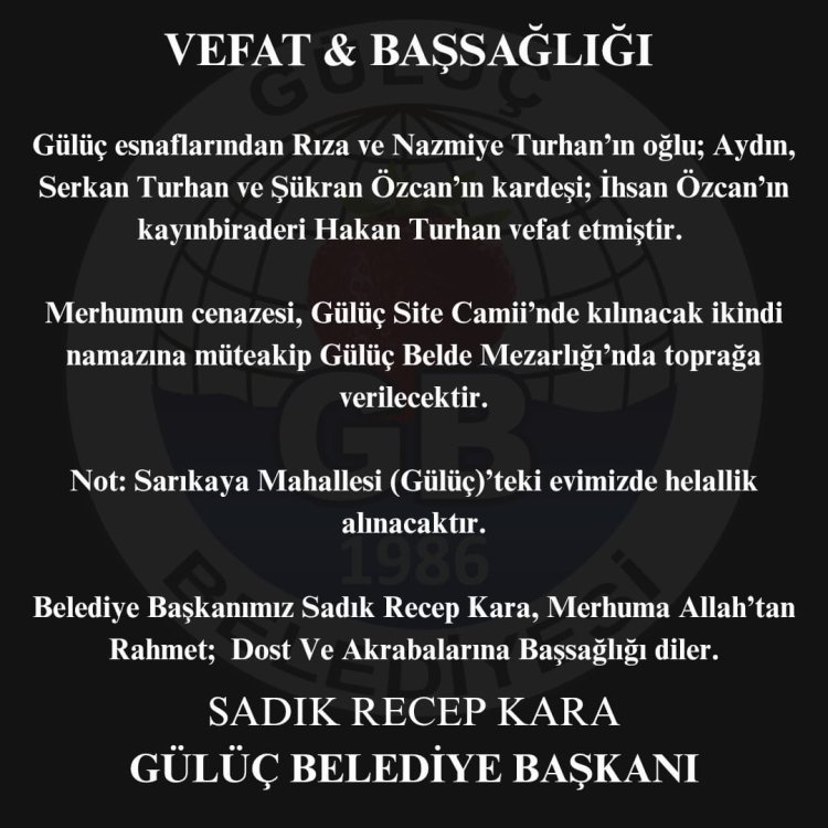 Vefat & Başsağlığı