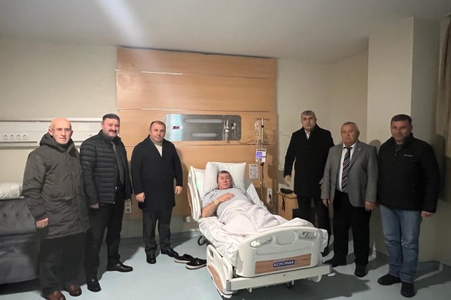 GEÇMİŞ OLSUN ZİYARETİNDE BULUNDUK...