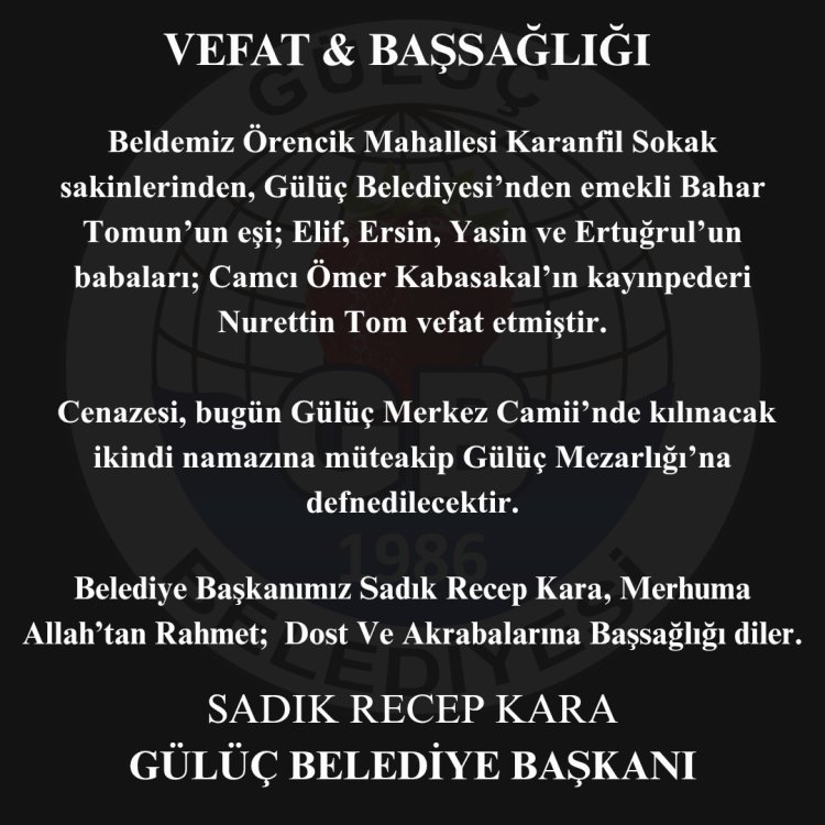 Vefat & Başsağlığı
