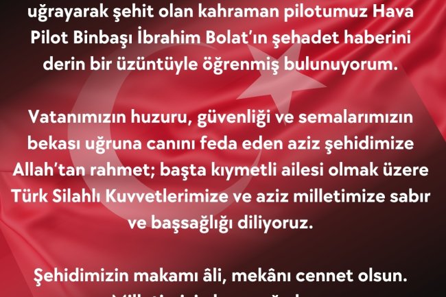 AZİZ TÜRK MİLLETİMİZİN BAŞI SAĞ OLSUN!