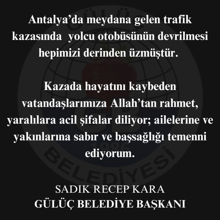 YARALILARIMIZA ACİL ŞİFALAR VEFAT EDENLERE BAŞSAĞLIĞI DİLİYORUZ...