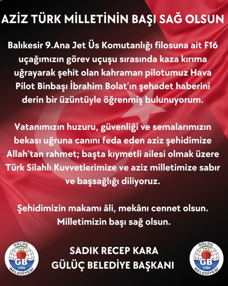 AZİZ TÜRK MİLLETİMİZİN BAŞI SAĞ OLSUN!