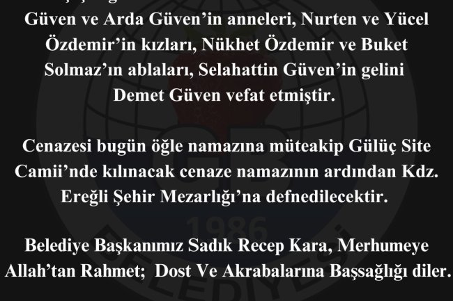 Vefat & Başsağlığı