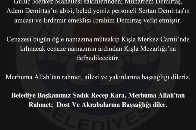 Vefat & Başsağlığı