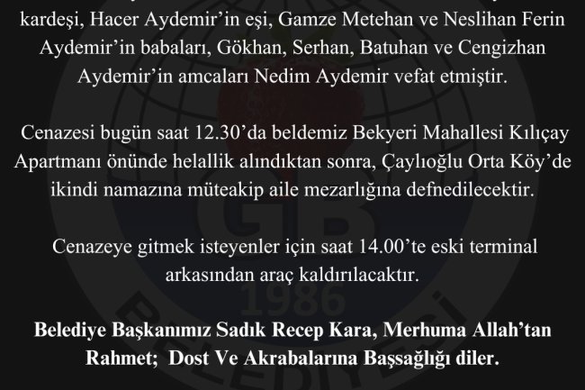 Vefat & Başsağlığı