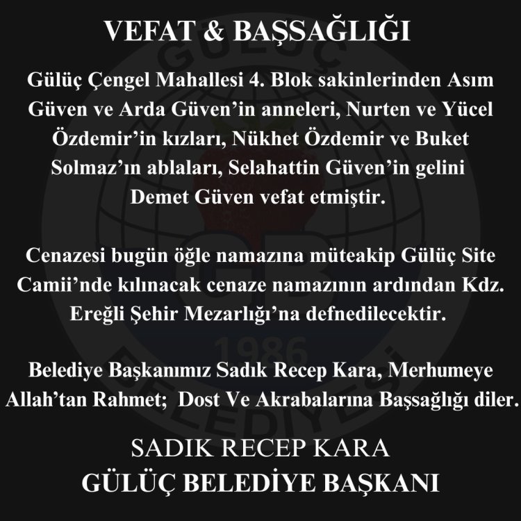 Vefat & Başsağlığı